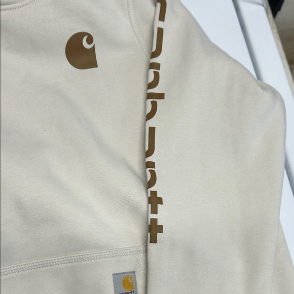 Carhartt Off-White Hoodie with Brown Details - Picture 3 of 5